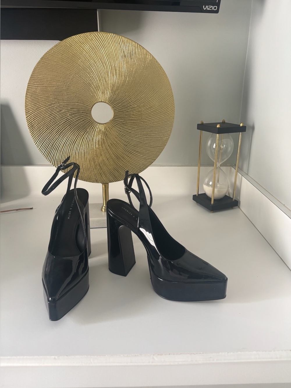 Charles & Keith|| Guinevere Platform Pumps